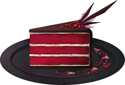 Dark Chocolate-Coated Red Velvet Cake